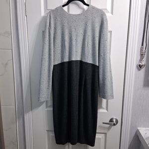 Vintage Virgo II Sweater Dress Silver Studs Size 14